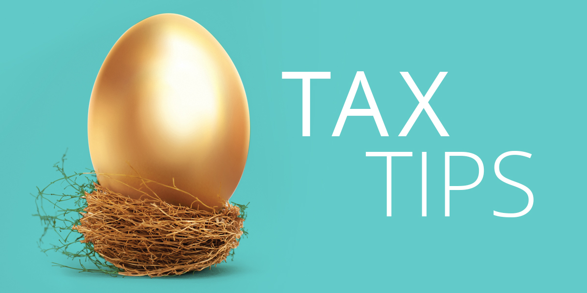 Golden Nest Egg on blue background: Russo CPA Tax tips article 2022