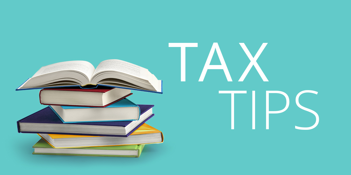Russo CPA Tax Tips Image: A pile of school books